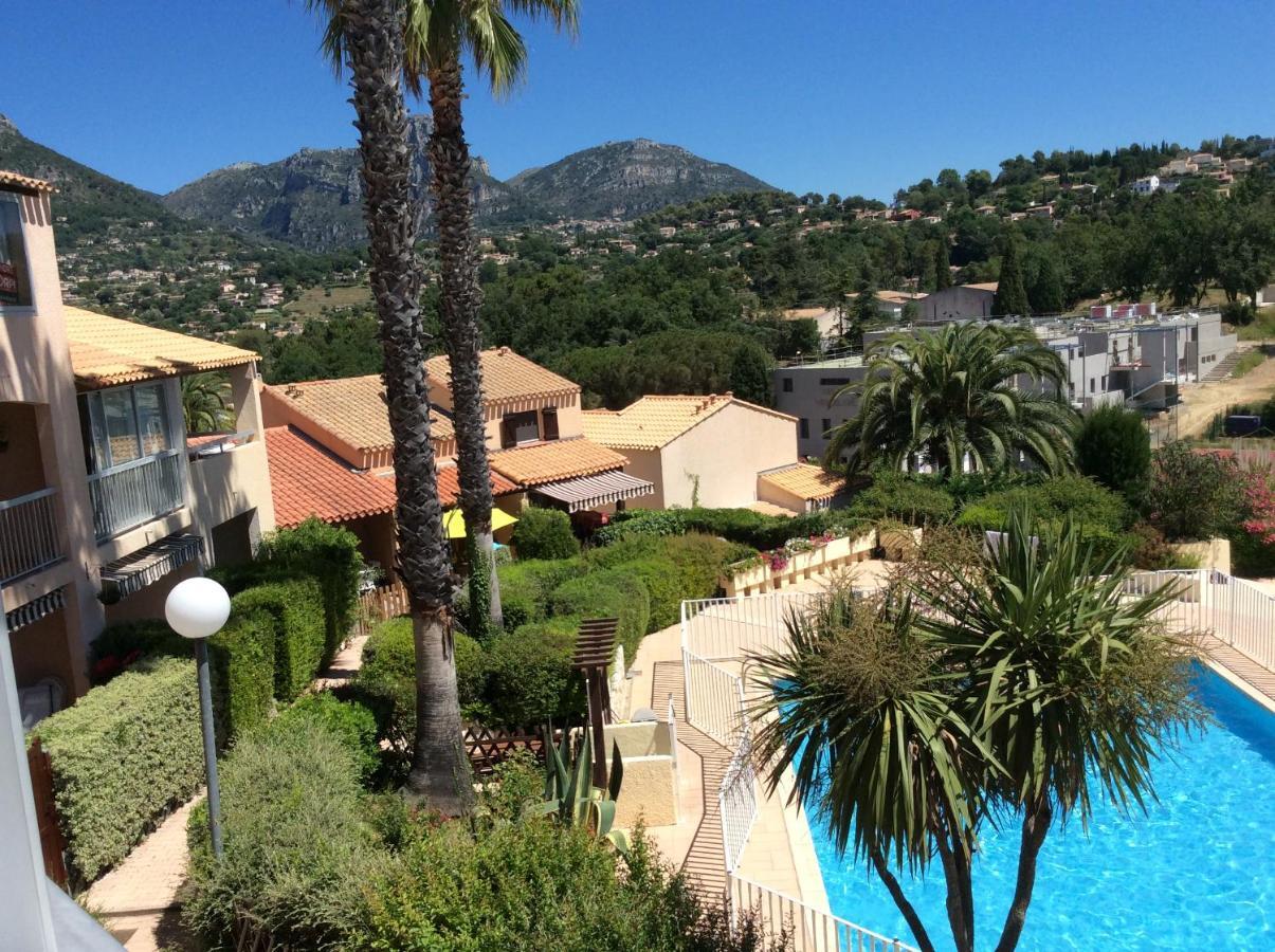 Au Calme Dans Hameau Fleuri Joli Studio 3 Pers Piscine Parking Wi-Fi Vence Esterno foto