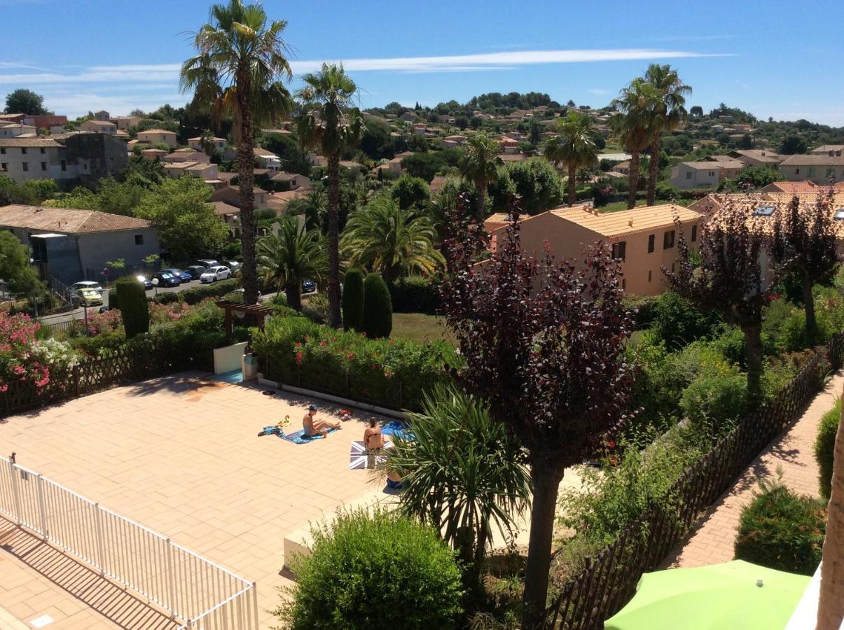 Au Calme Dans Hameau Fleuri Joli Studio 3 Pers Piscine Parking Wi-Fi Vence Esterno foto