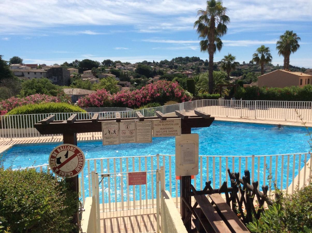 Au Calme Dans Hameau Fleuri Joli Studio 3 Pers Piscine Parking Wi-Fi Vence Esterno foto